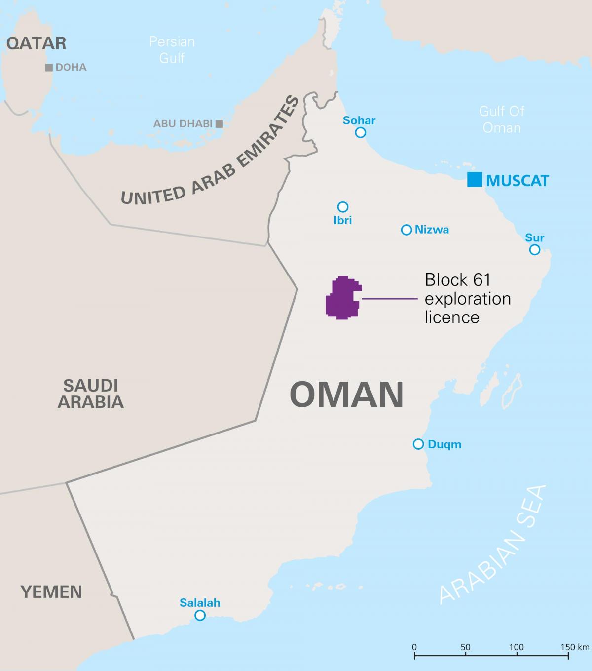 mappa di khazzan Oman