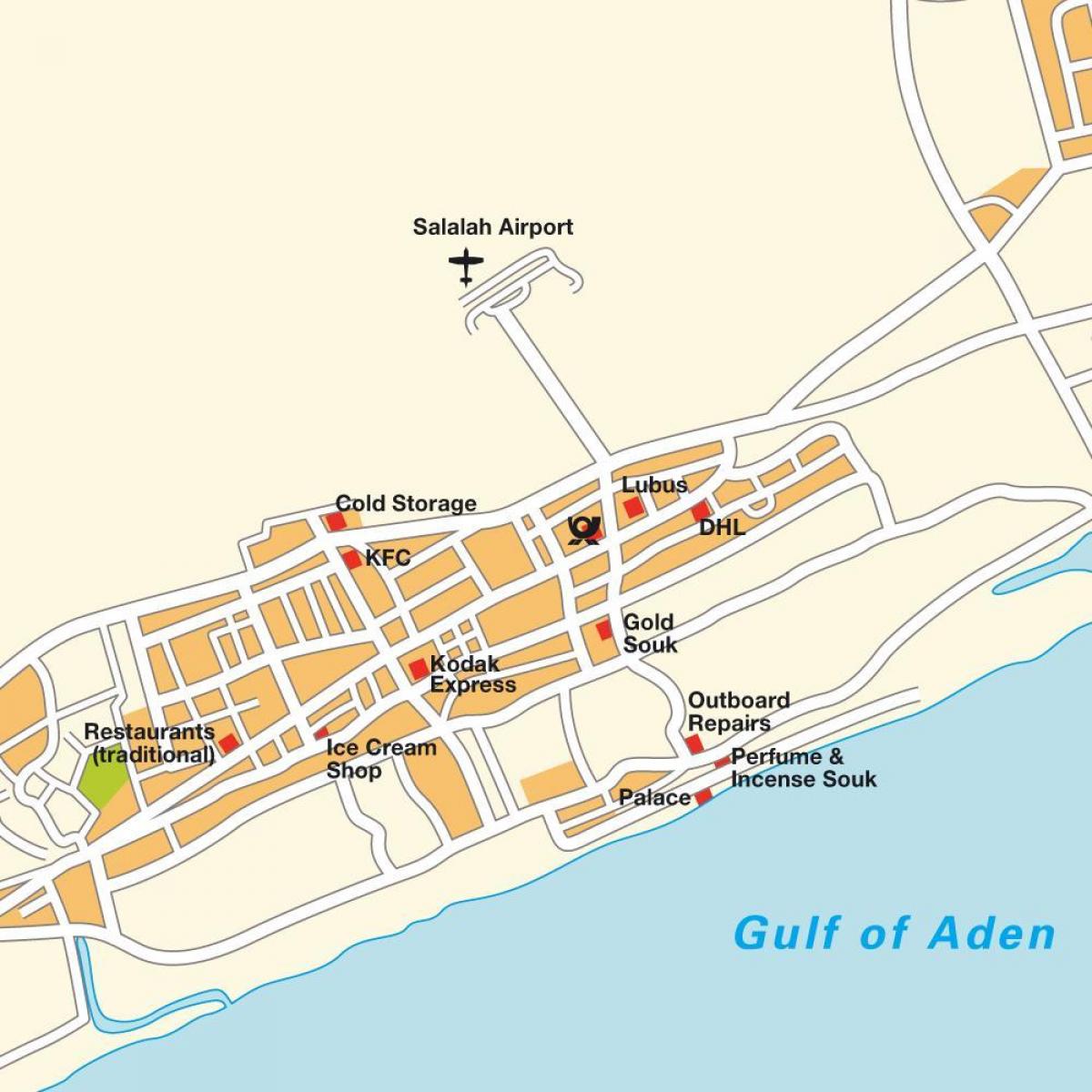 mappa di salalah, Oman