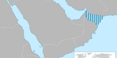 Golfo di Oman sulla mappa